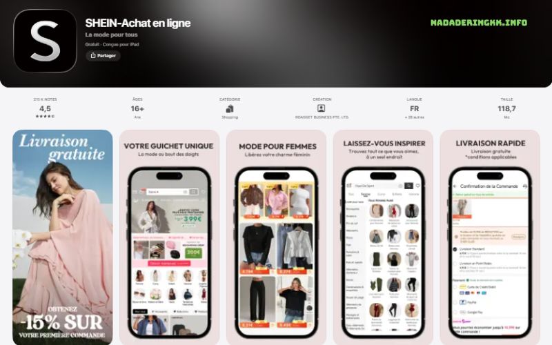 Télécharger SHEIN sur Android et iPhone