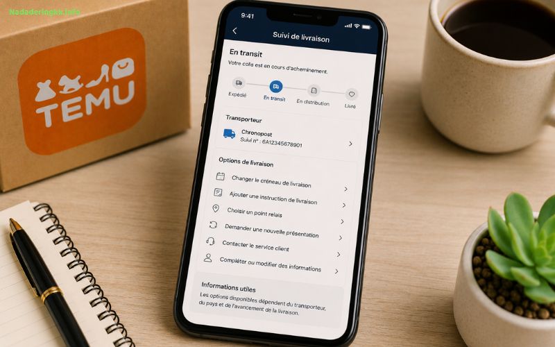 Changer adresse commande Temu la solution rapide après avoir payé