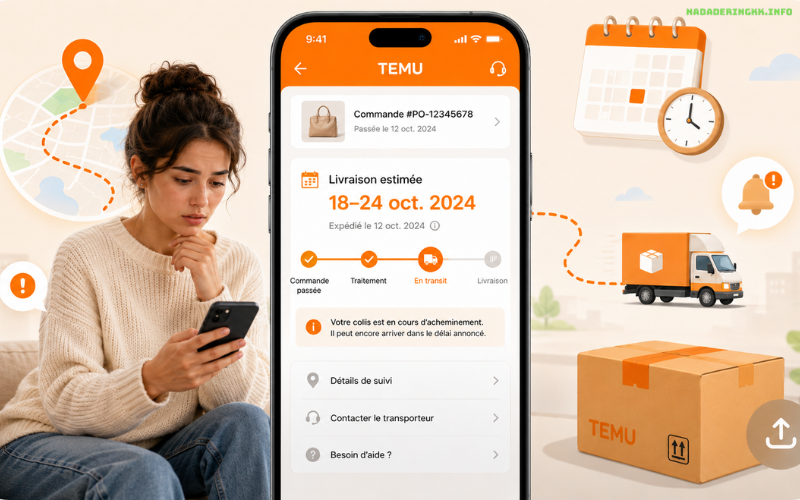 Colis Temu n’arrive pas que faire pour retrouver votre commande