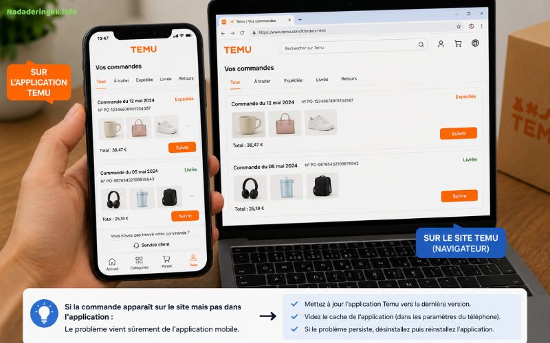 Commande Temu disparue solutions pour retrouver votre commande rapidement