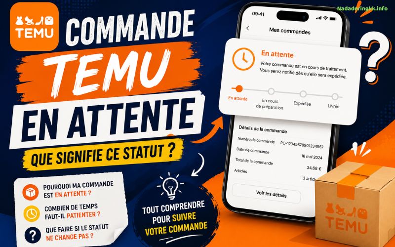 Commande Temu en attente pourquoi votre commande n’avance pas