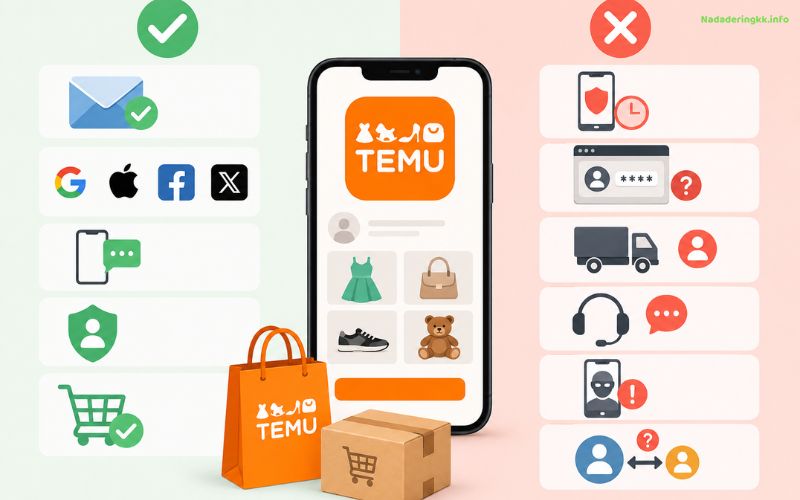 Créer un compte Temu sans téléphone les mauvais choix à éviter