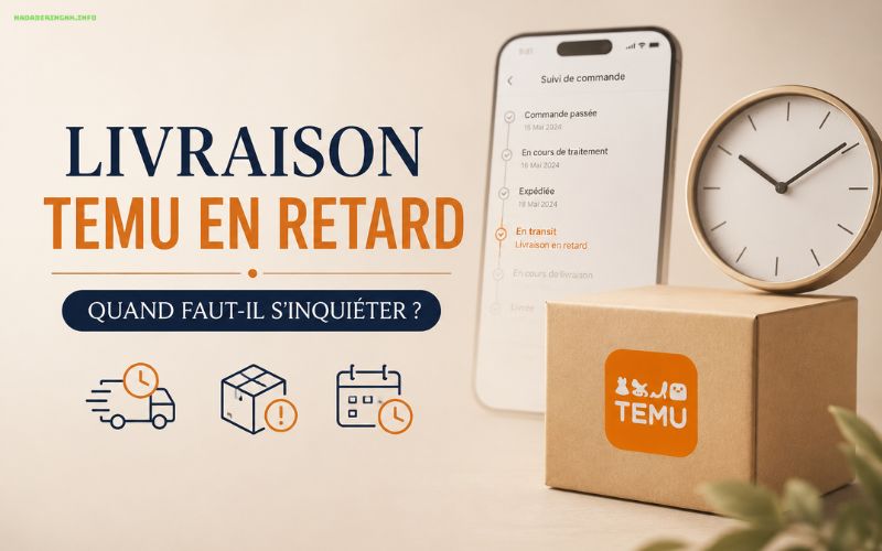 Livraison Temu en retard dans quels cas faut-il s’inquiéter
