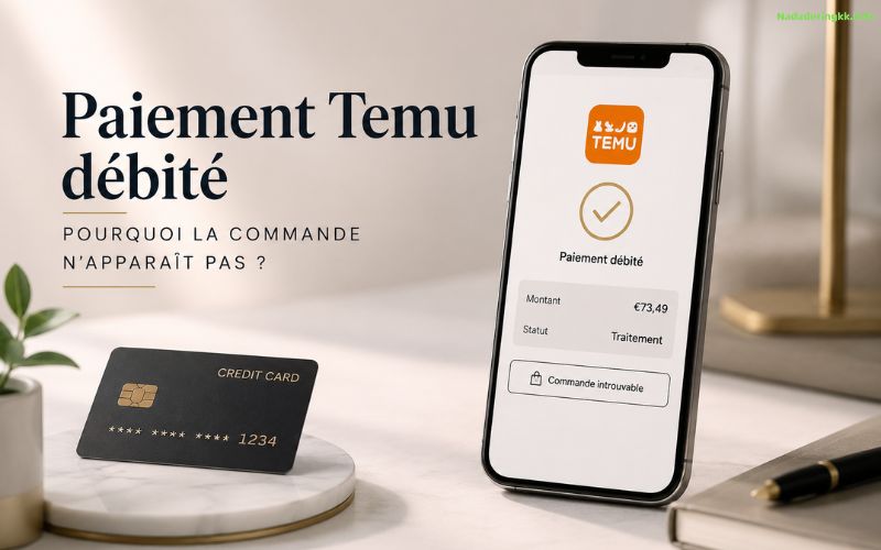 Paiement Temu débité pourquoi la commande n’apparaît pas