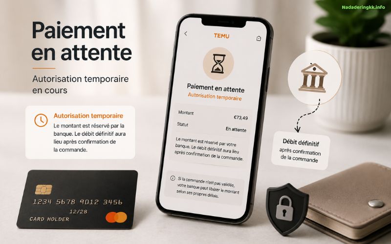 Paiement Temu débité sans apparition de la commande