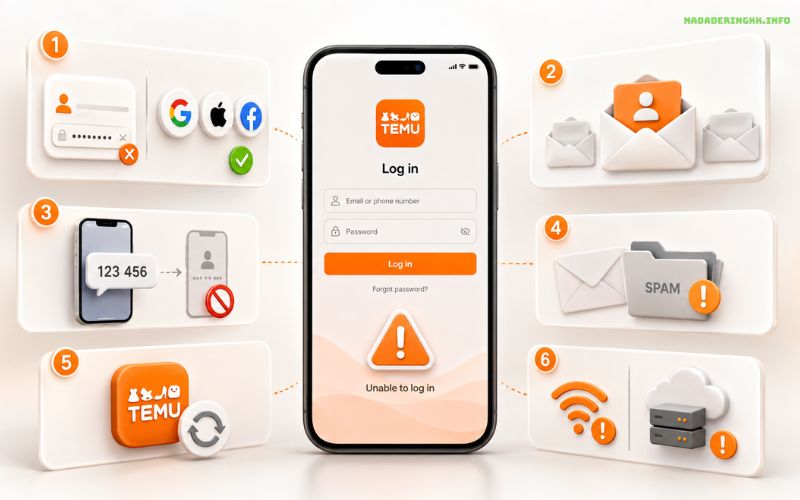 Problème connexion Temu récupérez votre compte sans stress