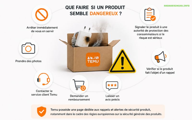 Produits dangereux sur Temu comment repérer les produits à éviter
