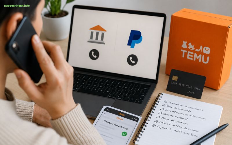 Remboursement Temu accepté et argent non arrivé sur la banque