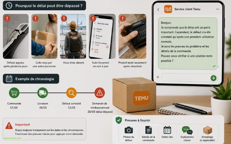 Remboursement Temu refusé comment relancer Temu et défendre votre demande