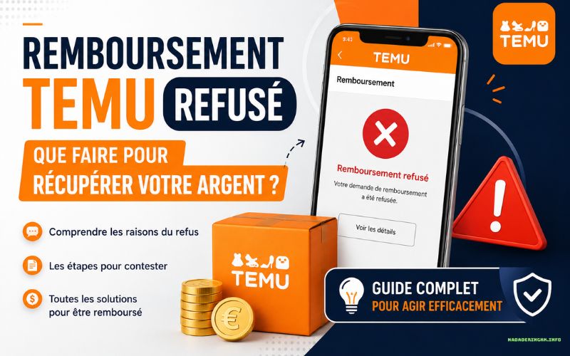 Remboursement Temu refusé que faire