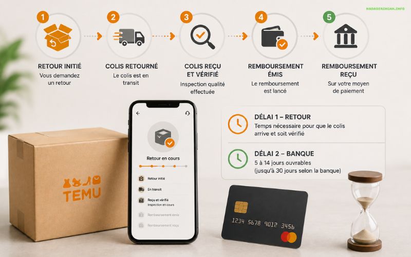 Remboursement Temu tout savoir sur les délais de remboursement