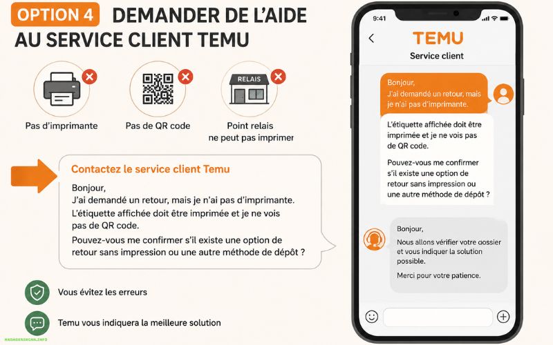 Retour Temu sans imprimante comment effectuer un retour facilement