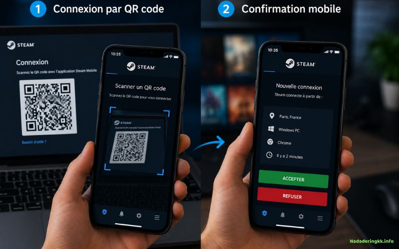 Steam gérez votre compte sans être devant votre PC