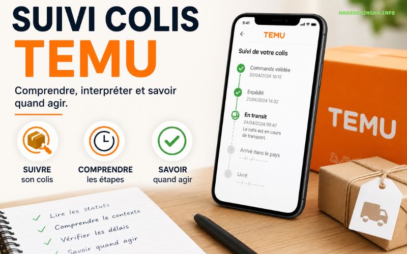 Suivi colis Temu interpréter les statuts facilement