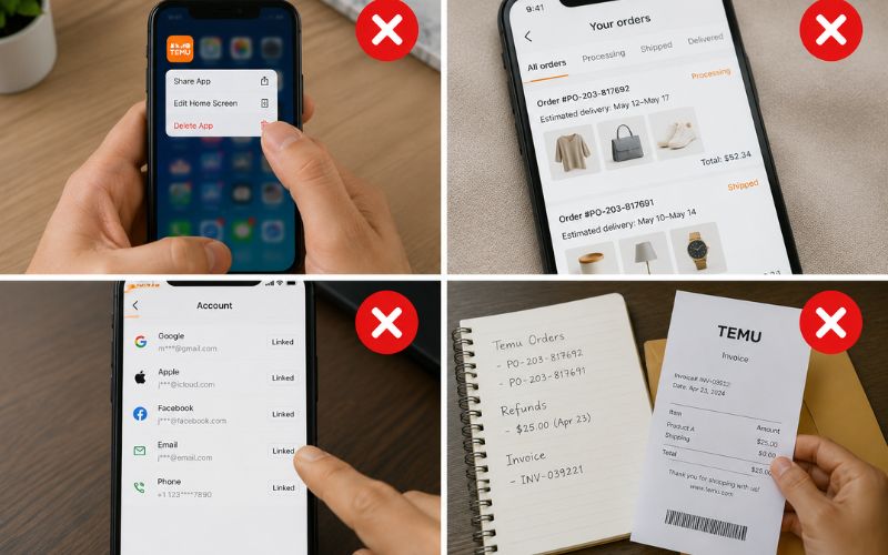 Supprimer compte Temu définitivement guide pas à pas