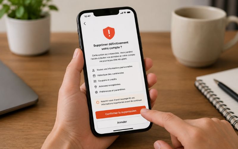 Supprimer compte Temu définitivement solution rapide