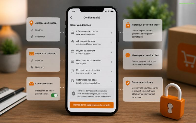 Supprimer données personnelles Temu comment effacer vos informations facilement