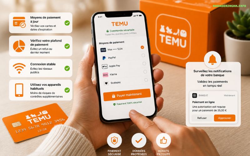 Temu paiement refusé quelles solutions pour finaliser votre achat