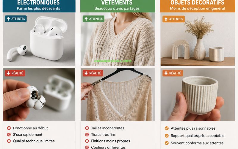 Temu qualité produits avis ce qu’on découvre après réception