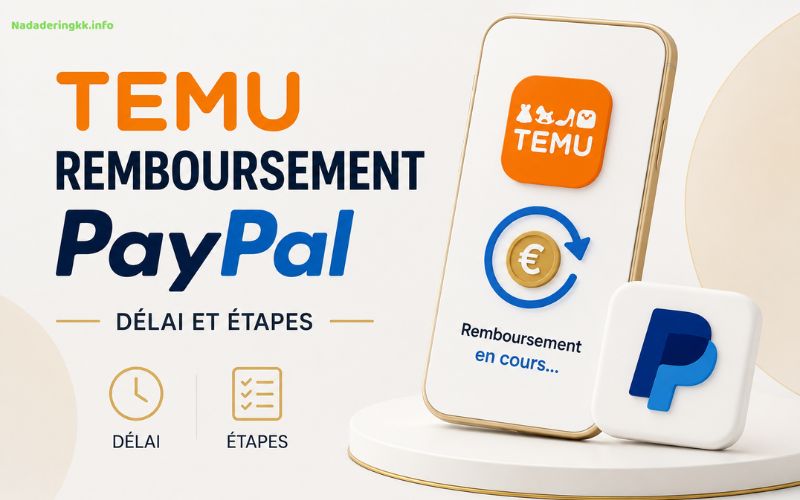 Temu remboursement PayPal délai et étapes