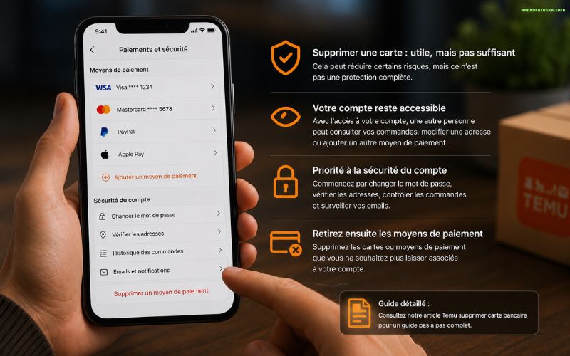 Temu sécurité compte comment activer toutes les protections