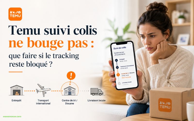 Temu suivi colis ne bouge pas que faire si le tracking reste bloqué