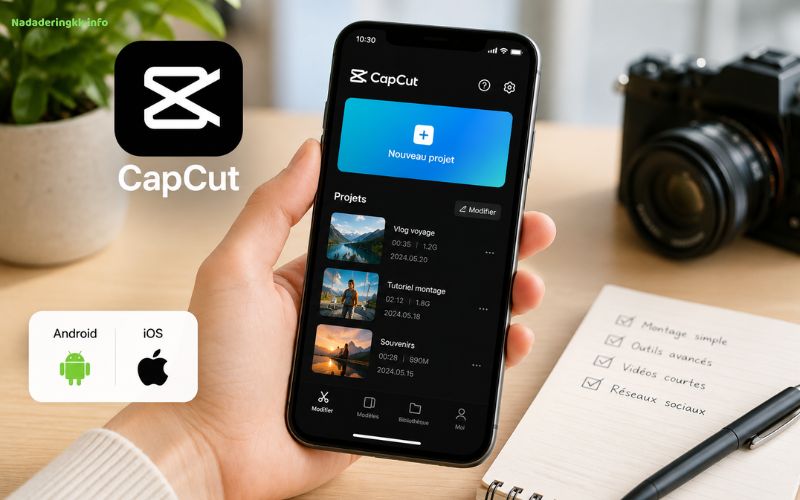 CapCut montage pour contenus réseaux sociaux