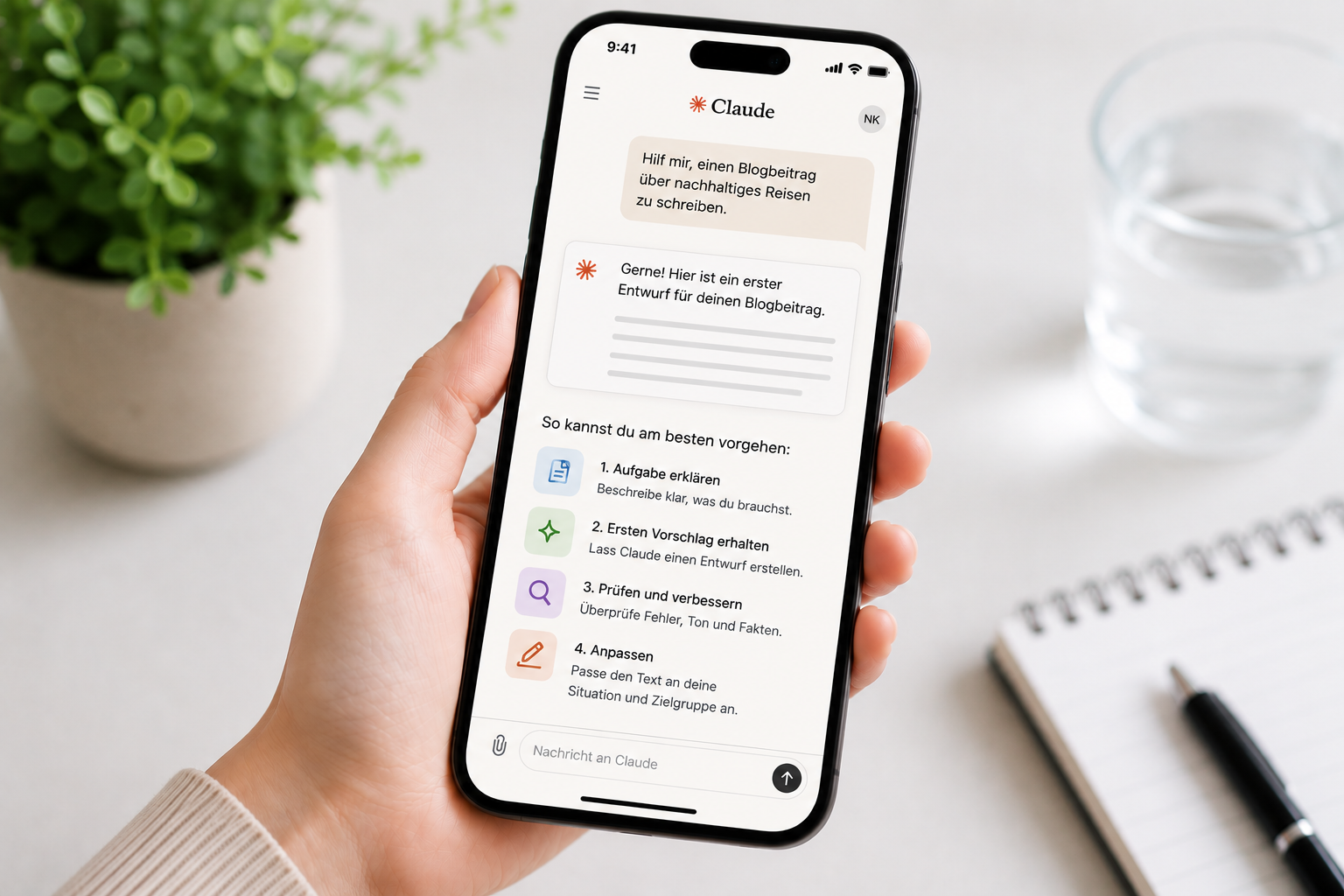 Claude by Anthropic KI-Assistent für klare Ideen
