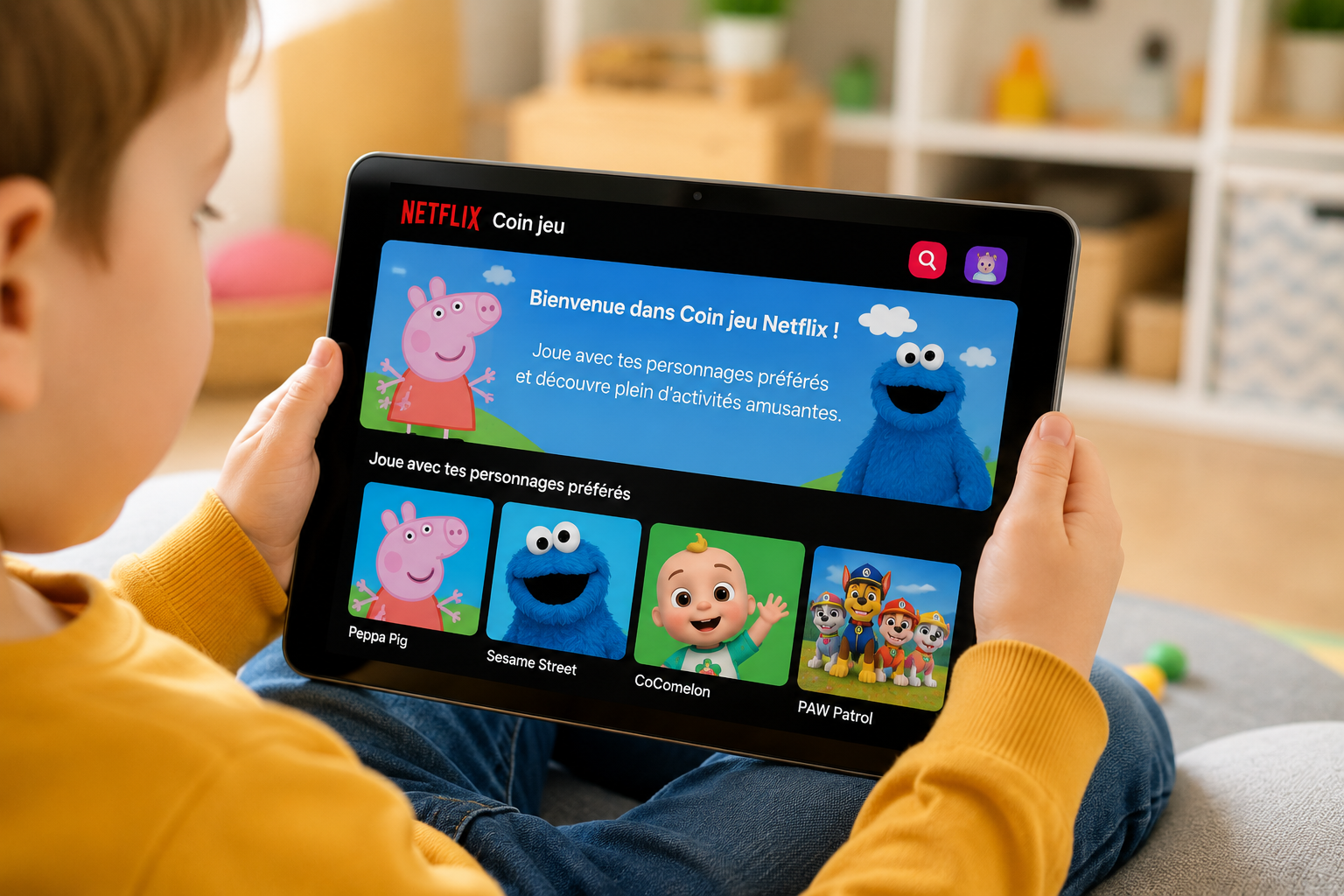 Coin jeu Netflix des jeux éducatifs pour enfants