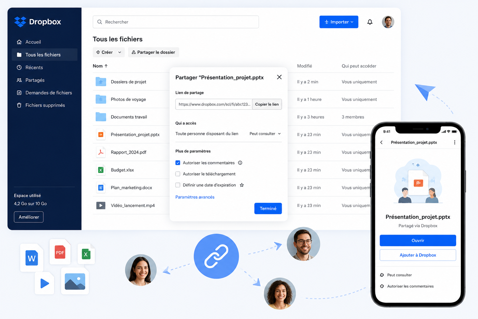 Dropbox une application pour gérer vos fichiers