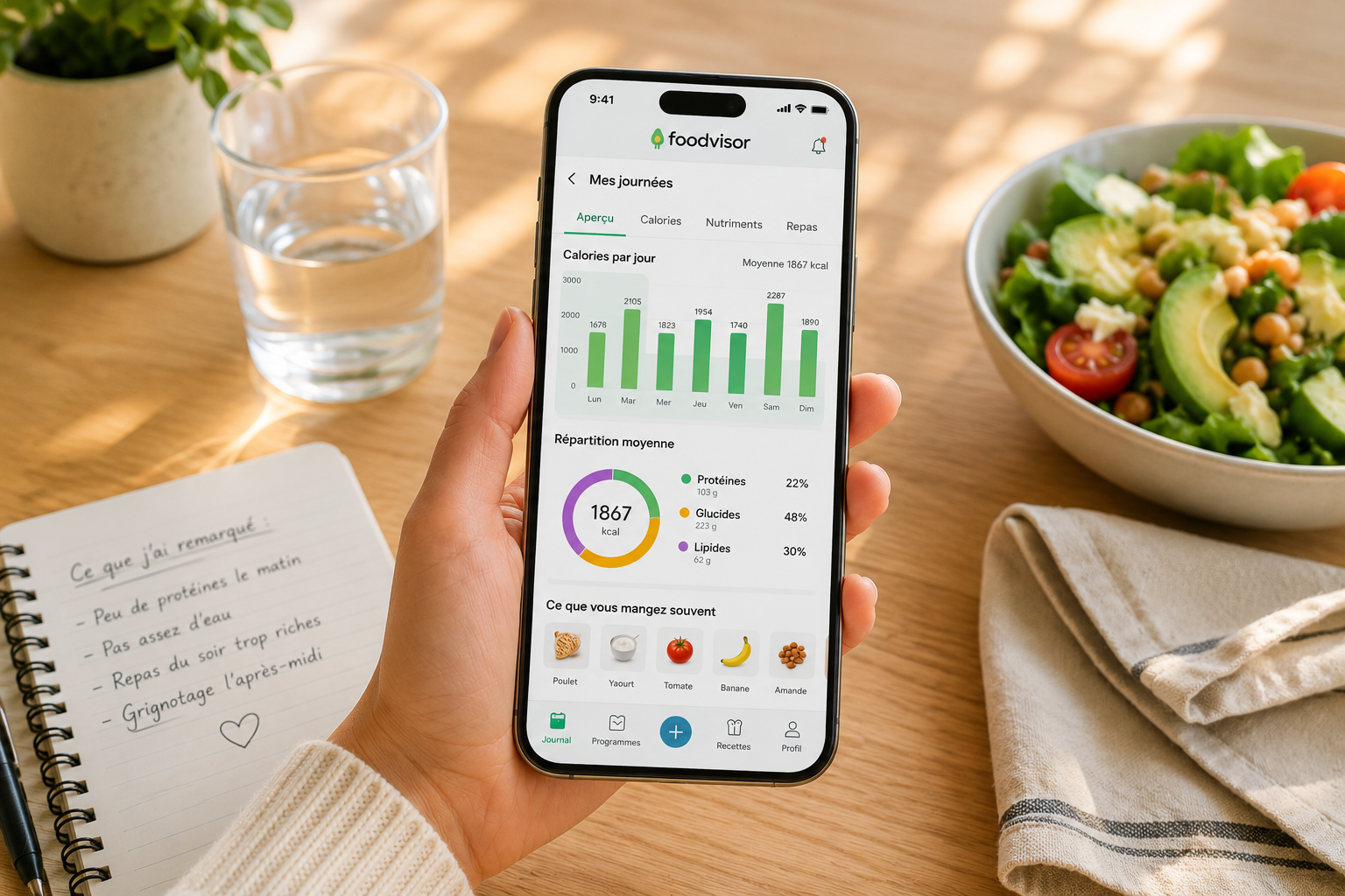 Foodvisor votre assistant nutrition au quotidien
