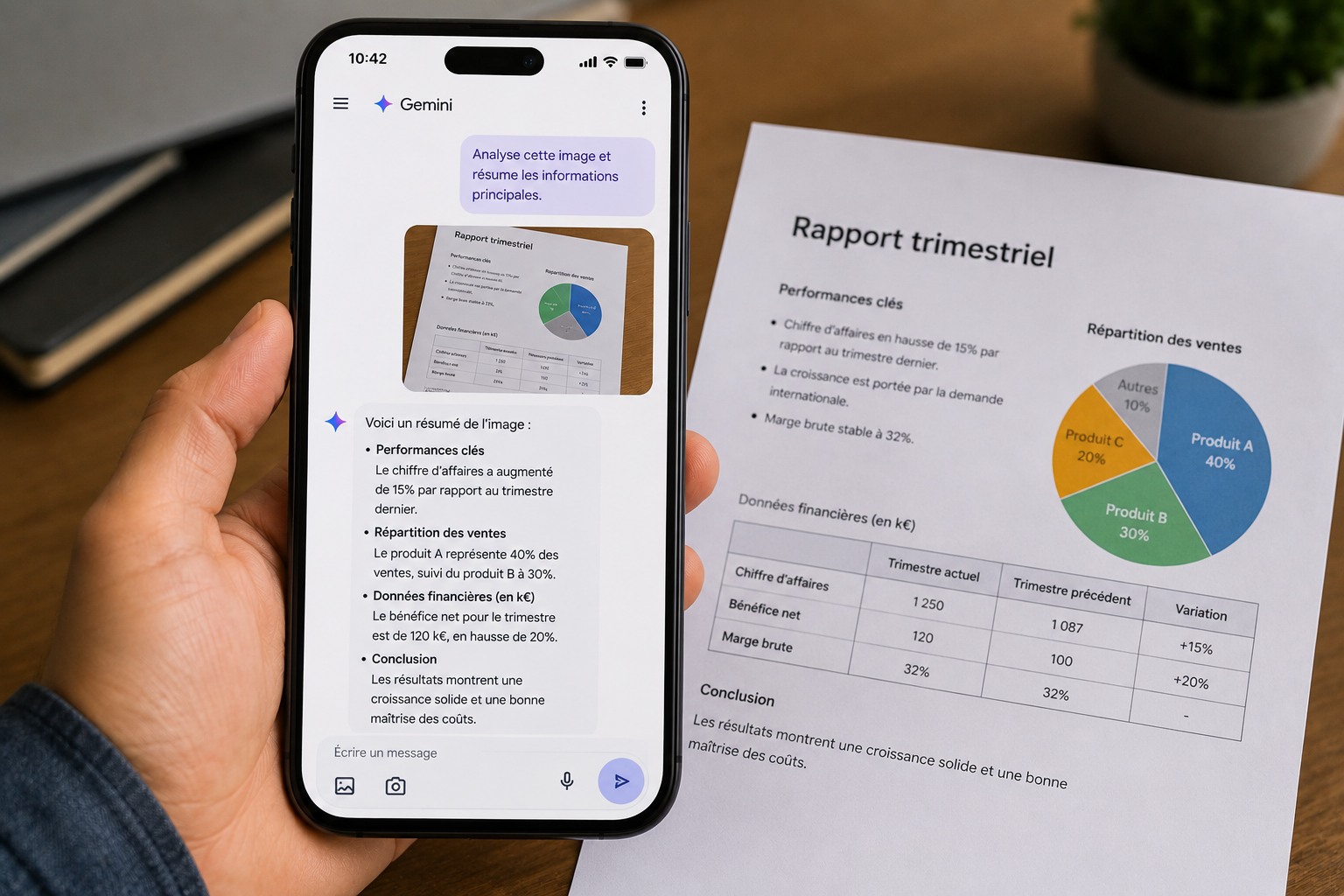Google Gemini parlez, écrivez ou montrez ce que vous cherchez