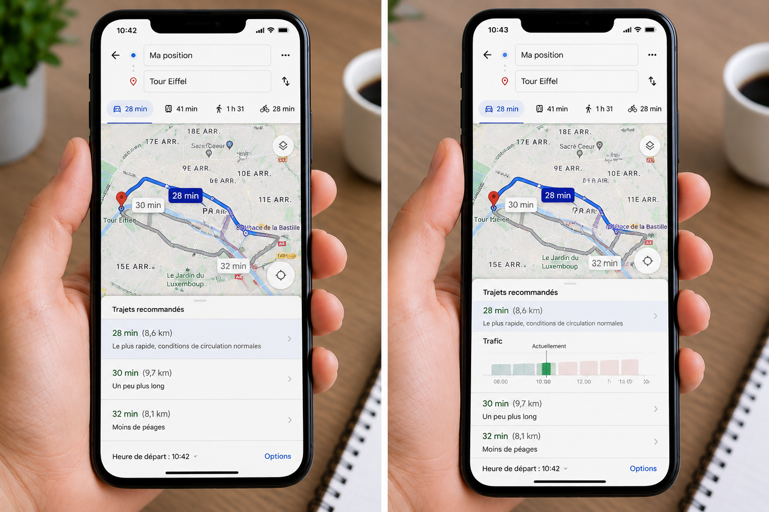 Google Maps explorez les restaurants, commerces et services proches