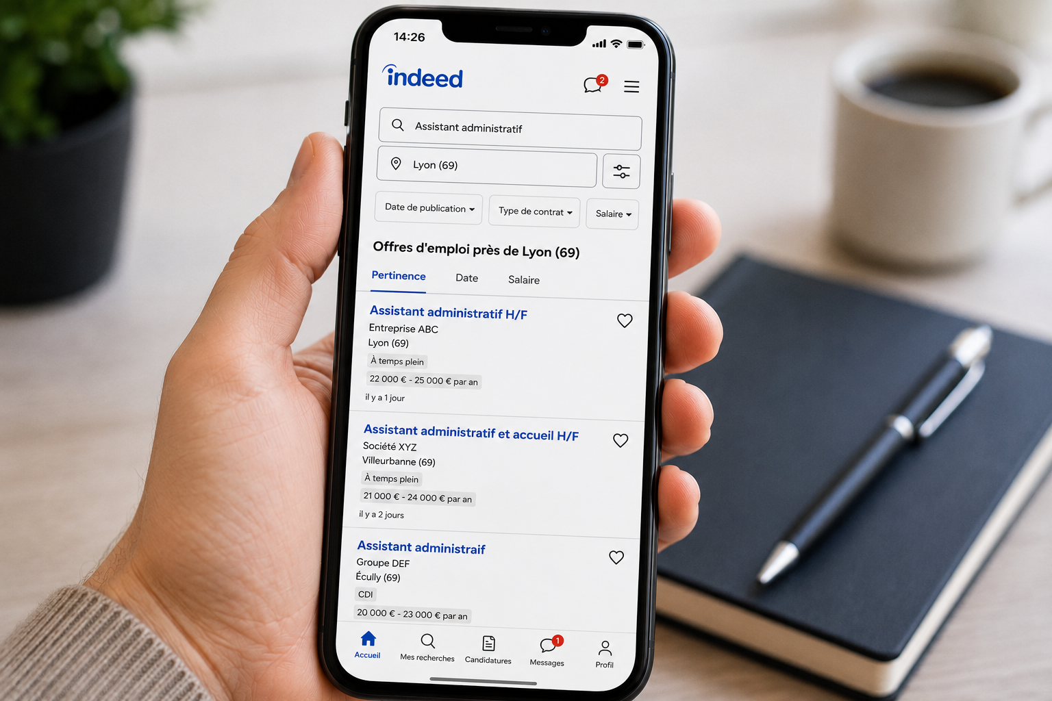 Indeed comment trouver un emploi depuis son smartphone