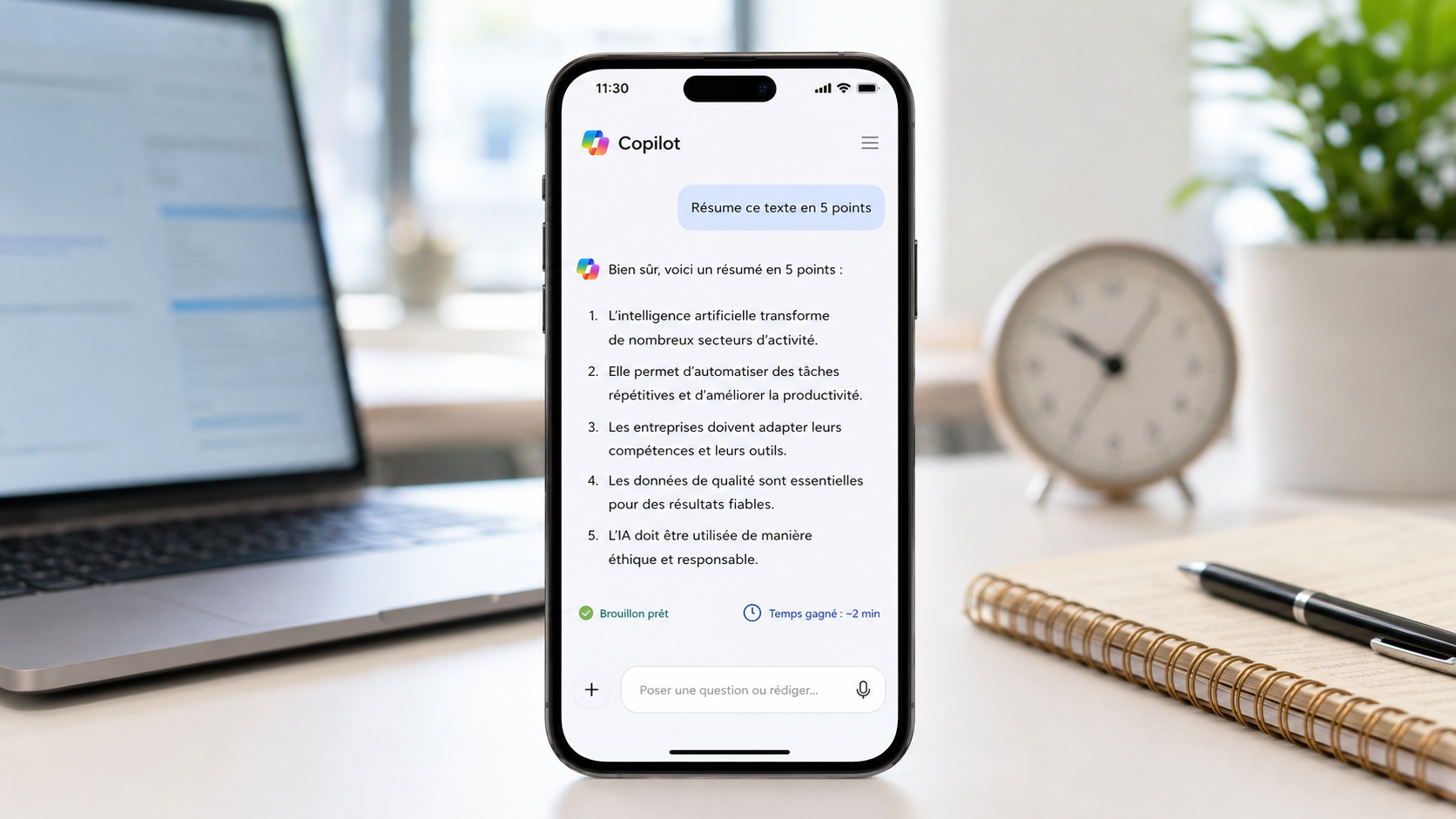 Microsoft Copilot l’IA qui aide à mieux travailler