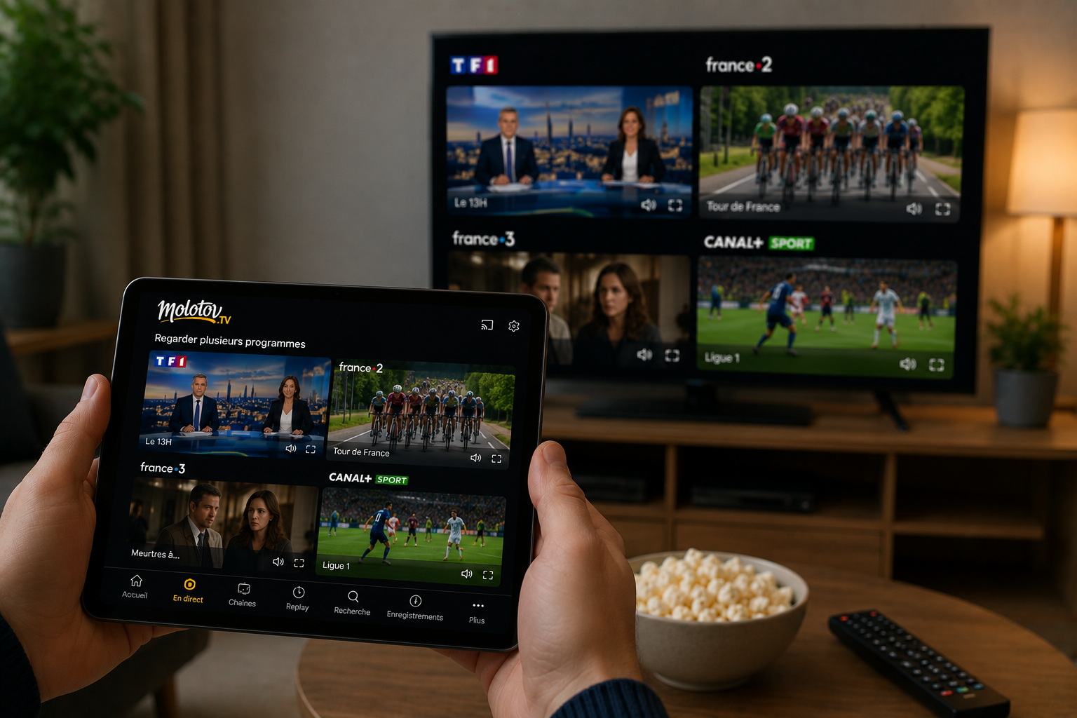 Molotov TV l’accès rapide aux chaînes en direct
