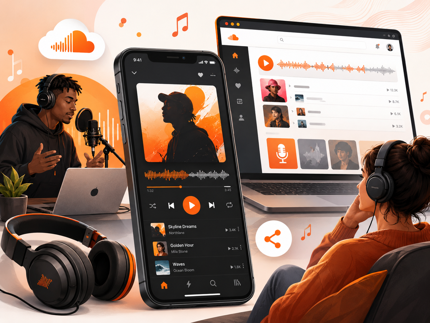 SoundCloud Entdecke Musik, Podcasts und neue Künstler