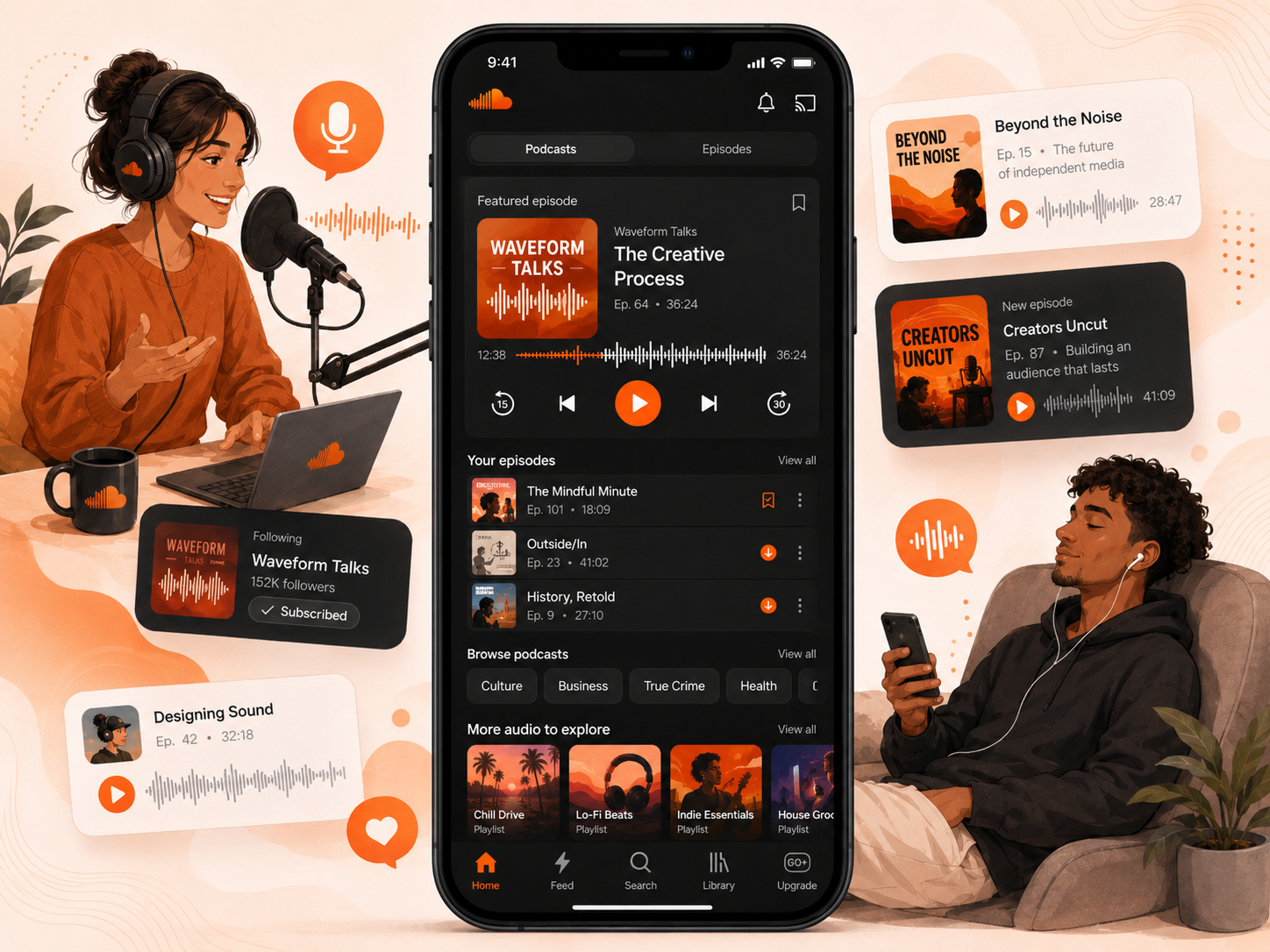 SoundCloud Musik streamen und kreative Sounds finden