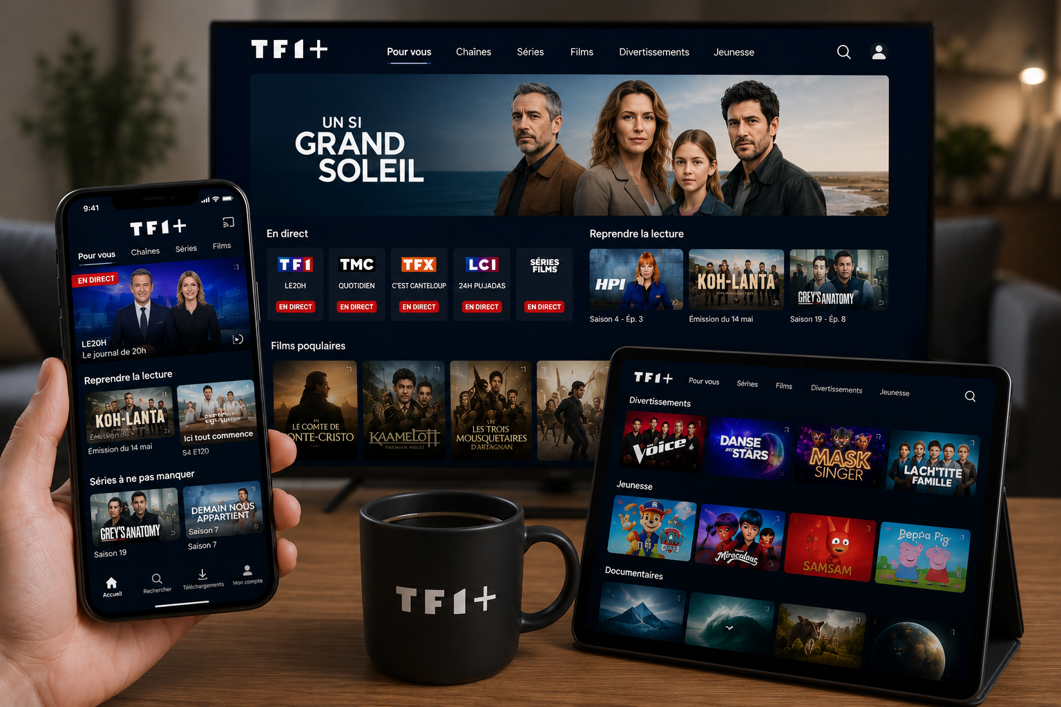 TF1+ regardez vos chaînes préférées en direct et en replay