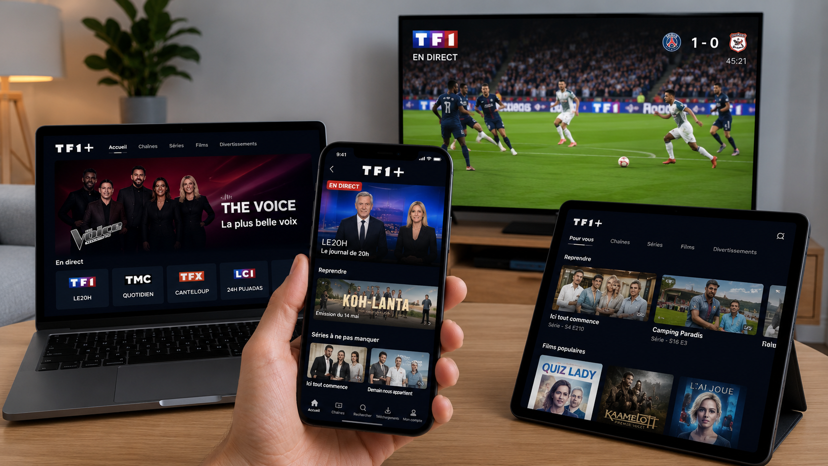 TF1+ toute la télévision et le streaming dans une seule application