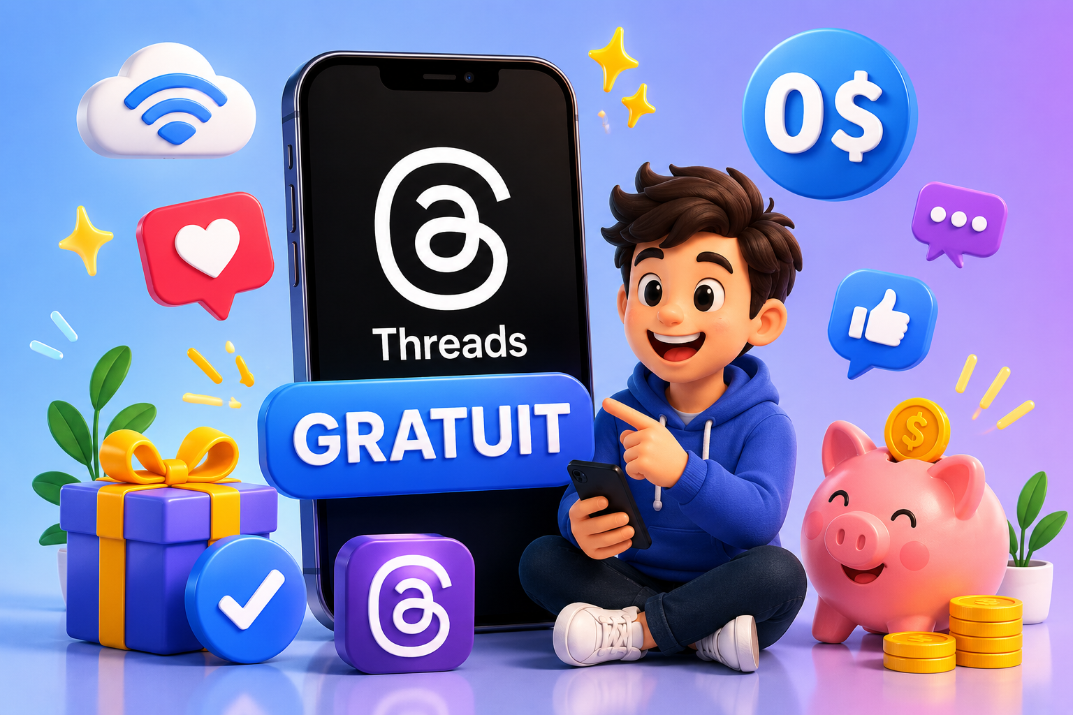 Threads conversations publiques, messages privés et fils personnalisés