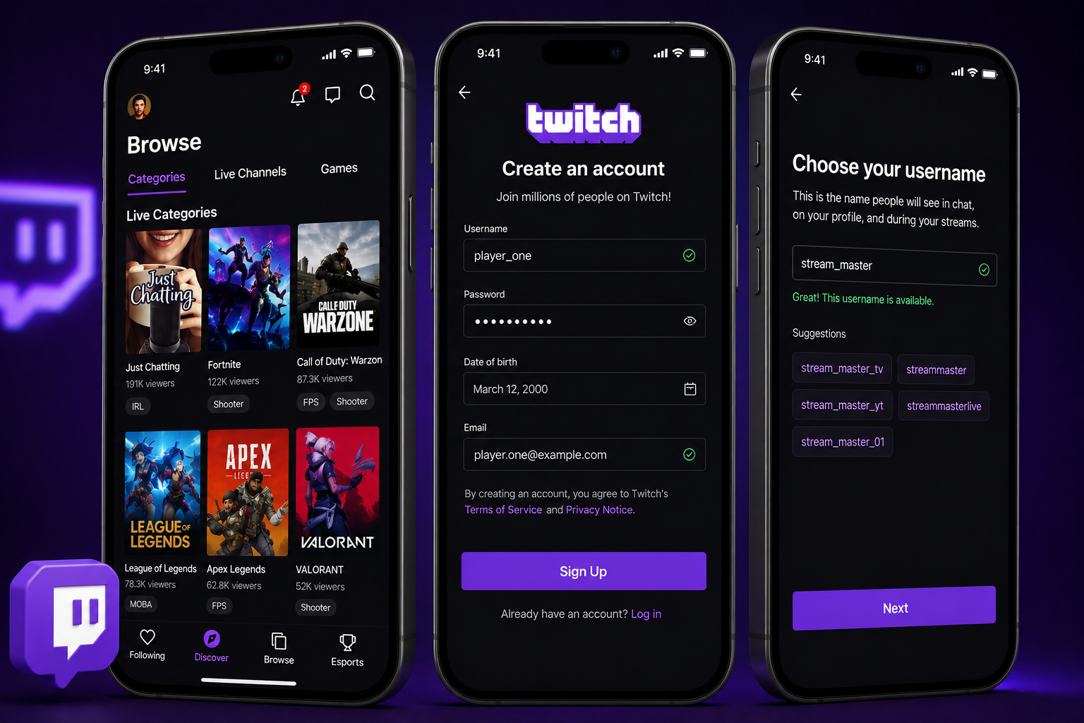 Twitch regarder des lives et lancer son premier stream
